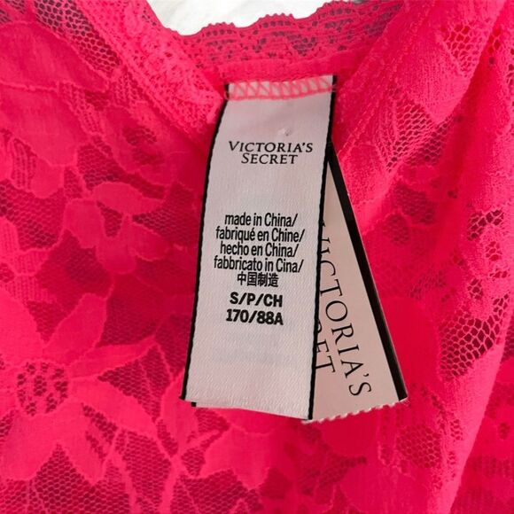 Victoria’s Secret Y2k Lacie Hot Barbie Pink Allover Lace Slip Dress Lingerie Nwt - Picture 6 of 8